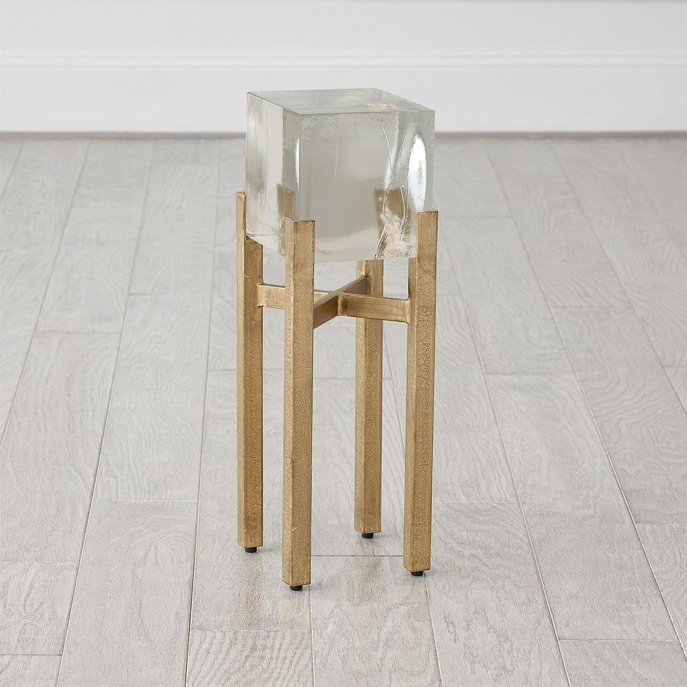Side Tables Ice Block Table-Single-Antique Gold