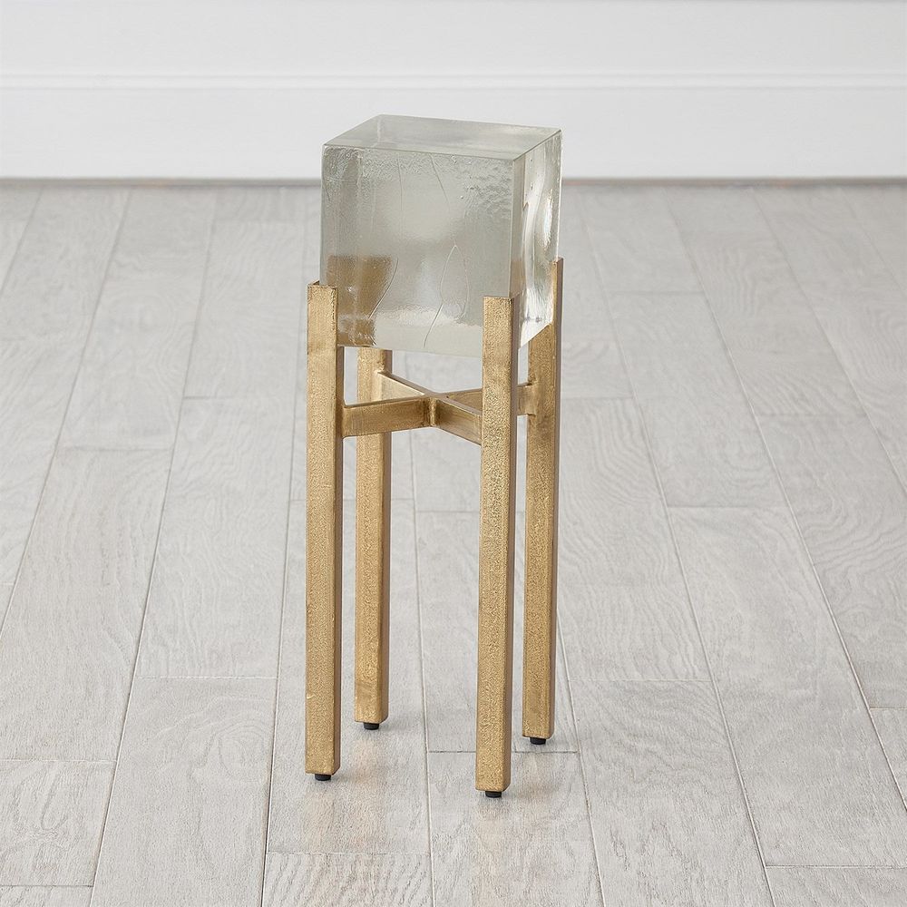 Side Tables Ice Block Table-Single-Antique Gold