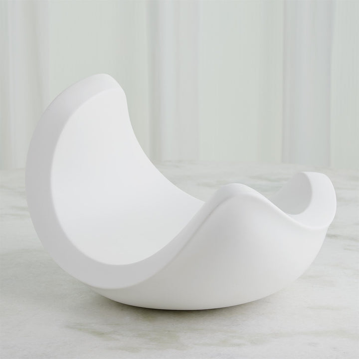 Curl Bowl-Matte White