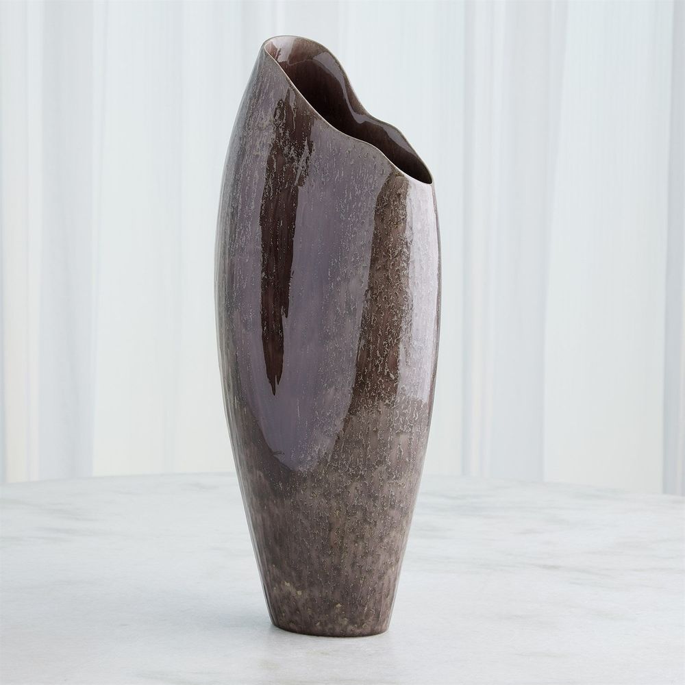 Vases Horn Vase-Reactive Amethyst-Lg