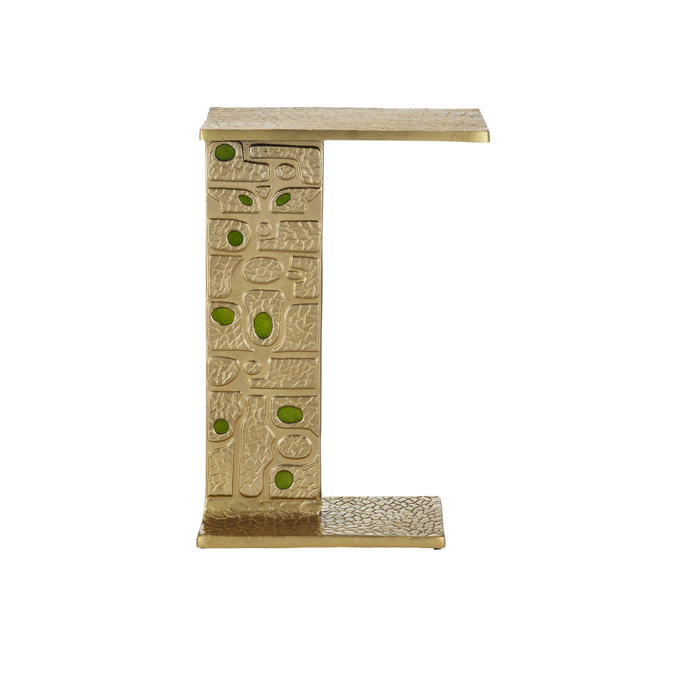 Side Tables Beau Monde Gold & Green C Table