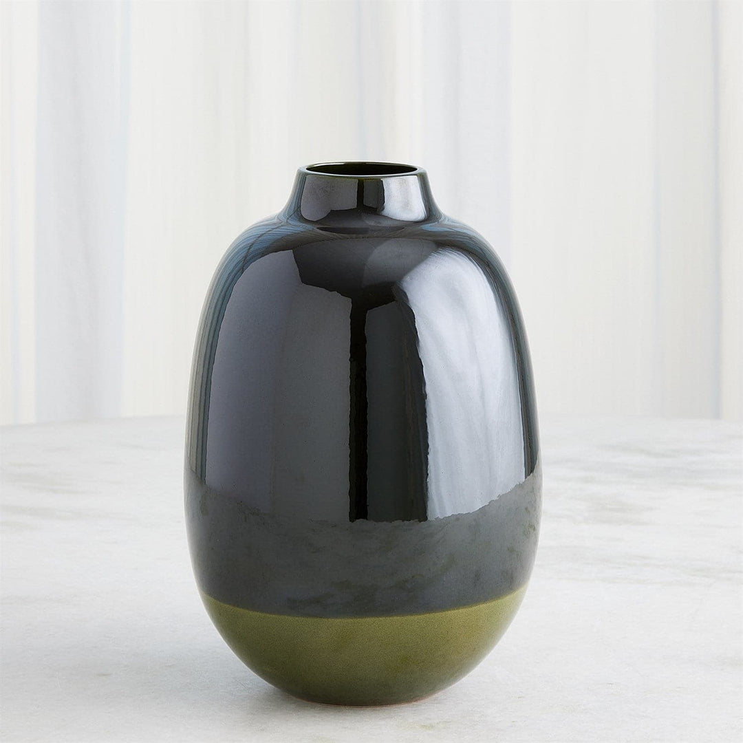 Tidal Vase-Dark Green