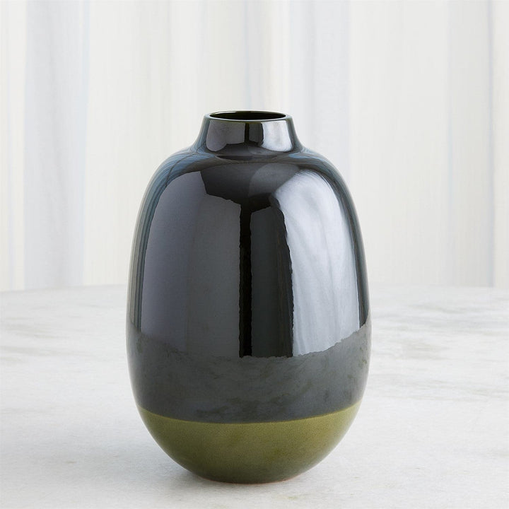 Tidal Vase-Dark Green