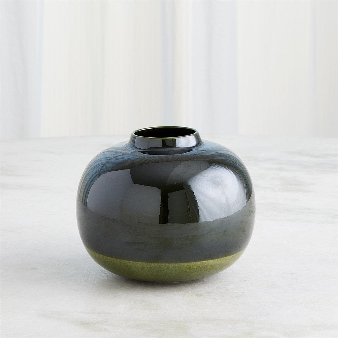 Tidal Vase-Dark Green