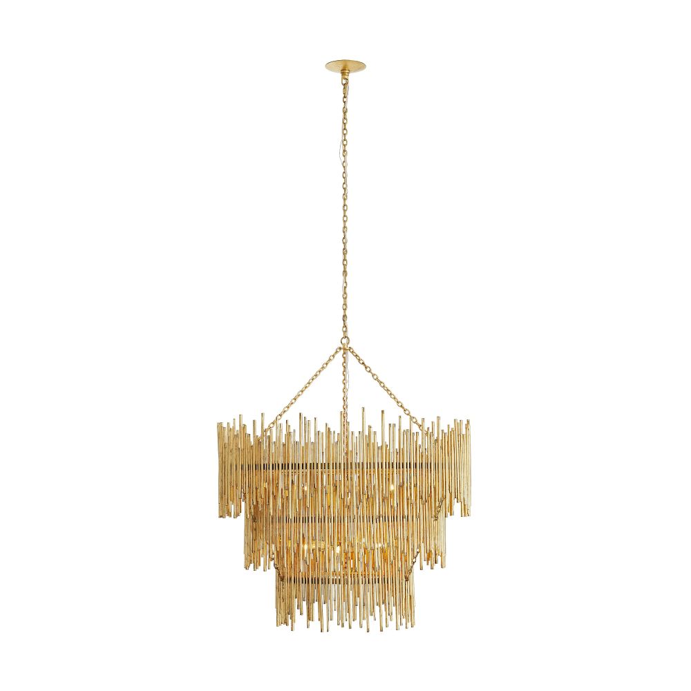 Chandeliers Vivica Three Tiered Chandelier - Gold