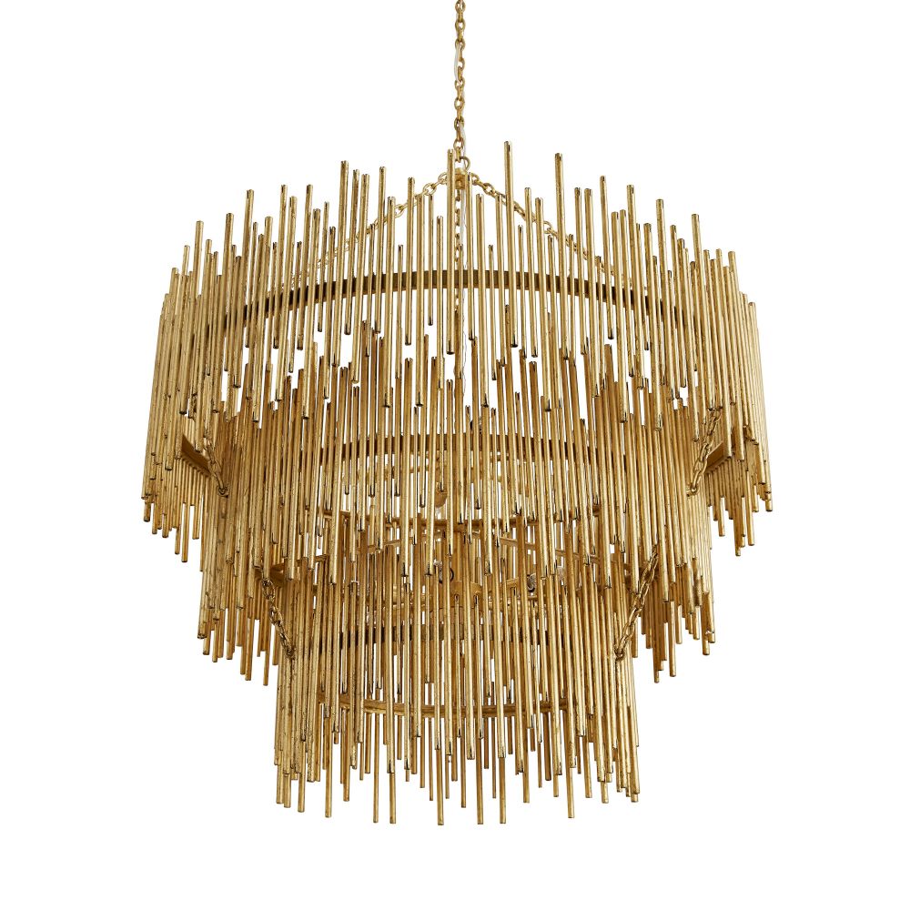 Chandeliers Vivica Three Tiered Chandelier - Gold