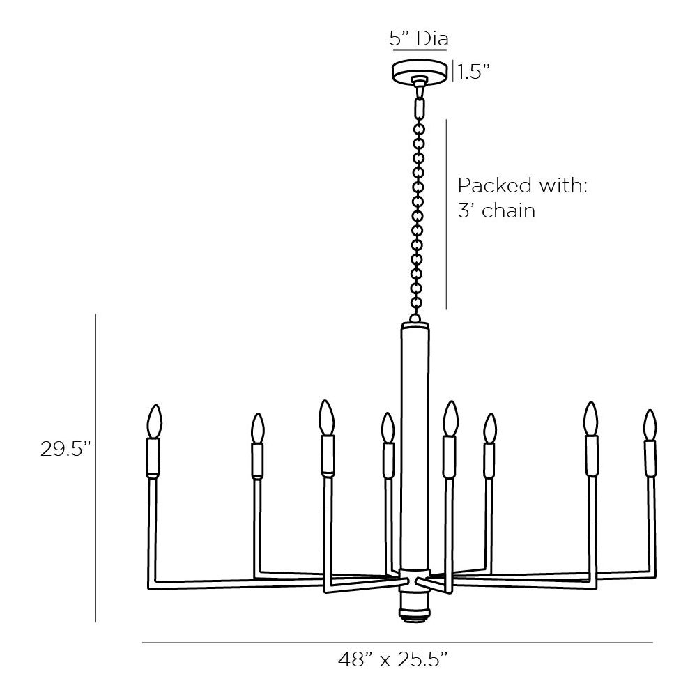 Thornbrook Chandelier - Black