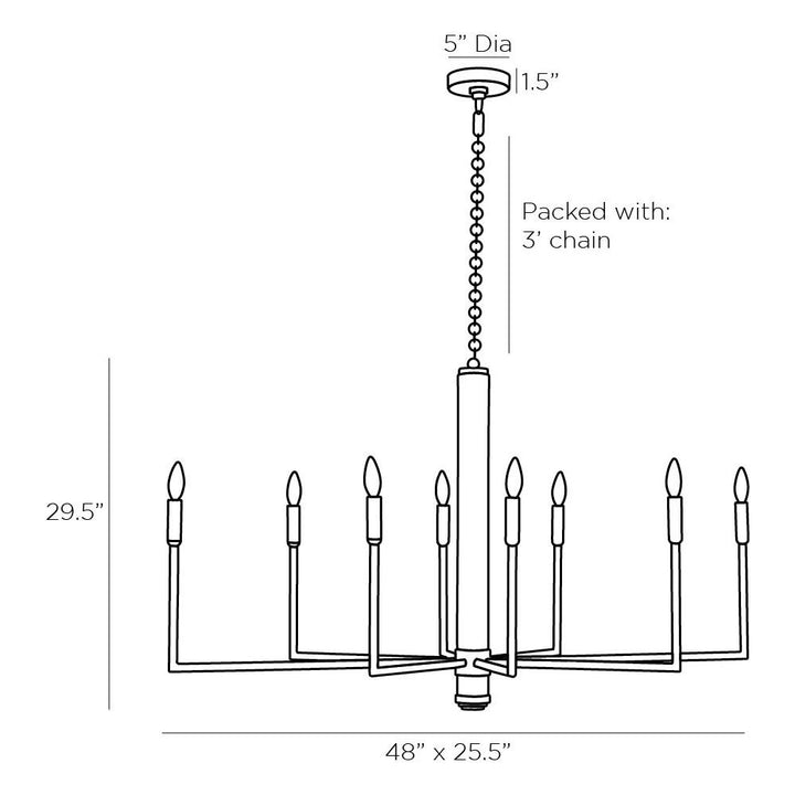 Thornbrook Chandelier - Black