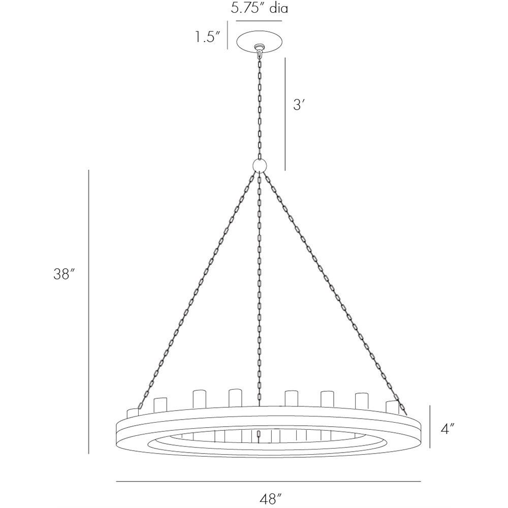 Chandeliers Thorne Medium Chandelier - Brown