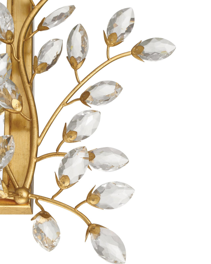 Wall Mirrors Forget-Me-Not Gold Rectangular Mirror