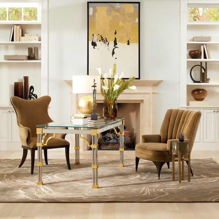 Side Tables Ice Block Table-Single-Antique Gold