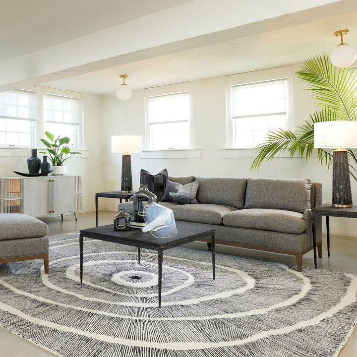 Coffee Tables Forrester Cocktail Table-Blackened/Flamed Marble