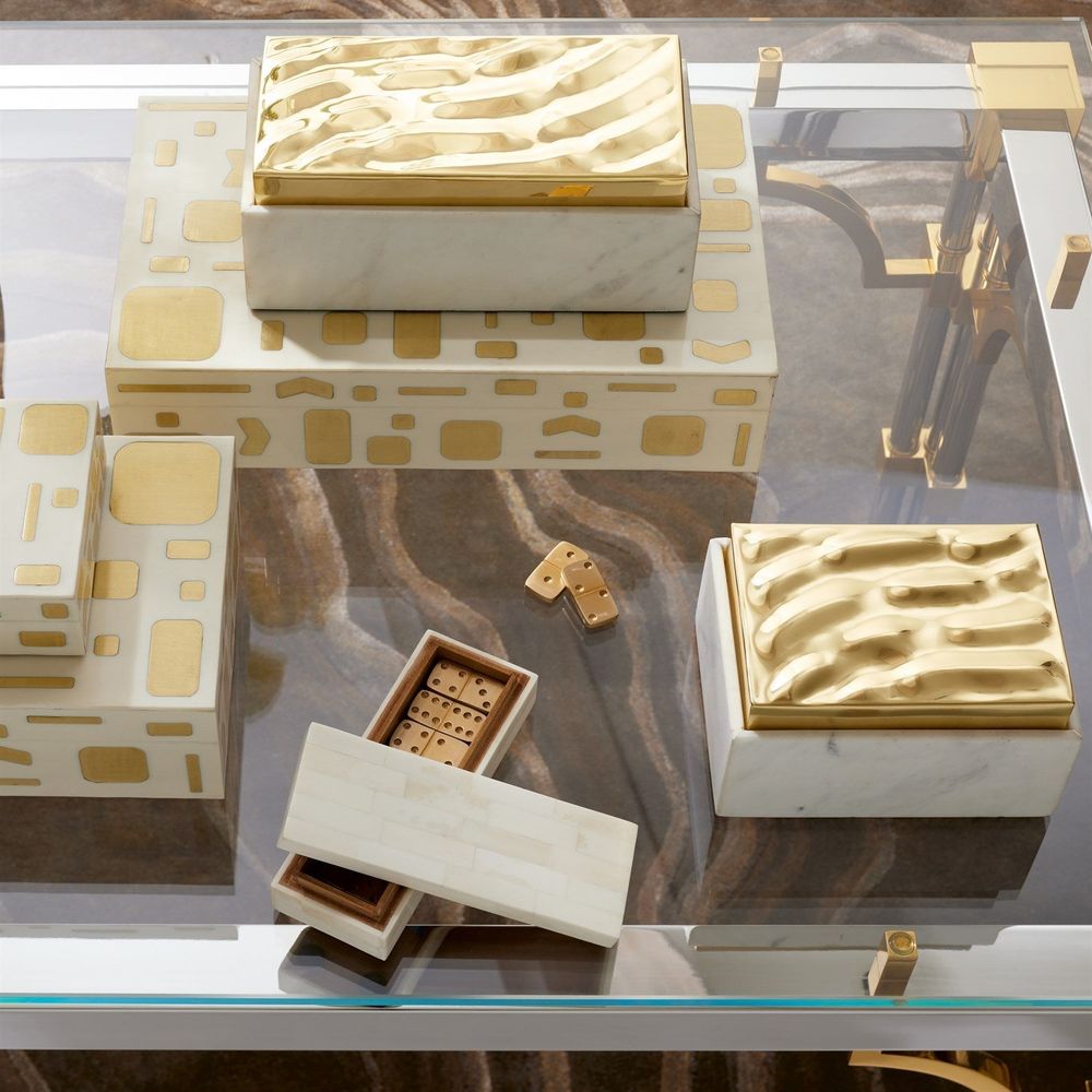 Shimmer Box-Brass-Lg
