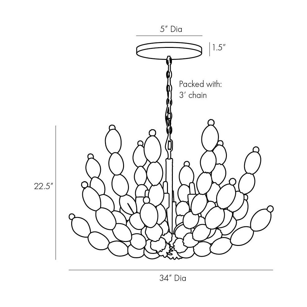 Tennessee Chandelier - White