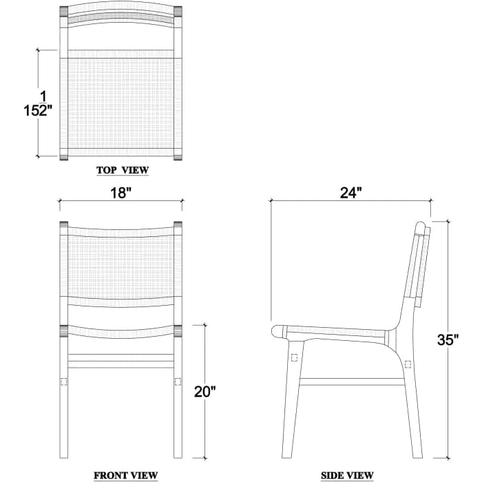 Logan Teak Dining Chair-Bramble-BRAM-85032TRN-RNAT-Dining Chairs-6-France and Son