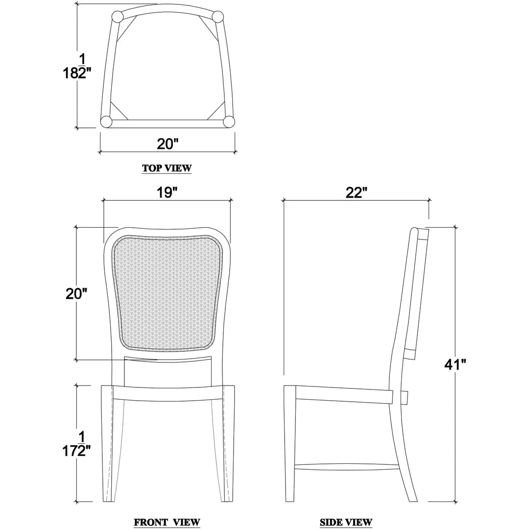 Laurna Teak Dining Chair-Bramble-BRAM-85047TWWSF200RWWS-Dining Chairs-6-France and Son