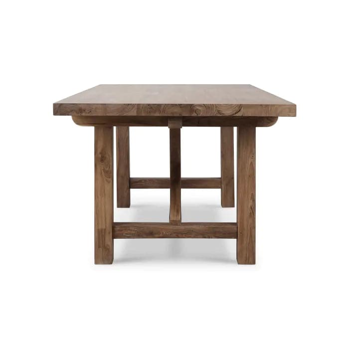 Silvia Reclaimed Teak Dining Table 84"-Bramble-BRAM-85150TSW-Dining Tables-2-France and Son