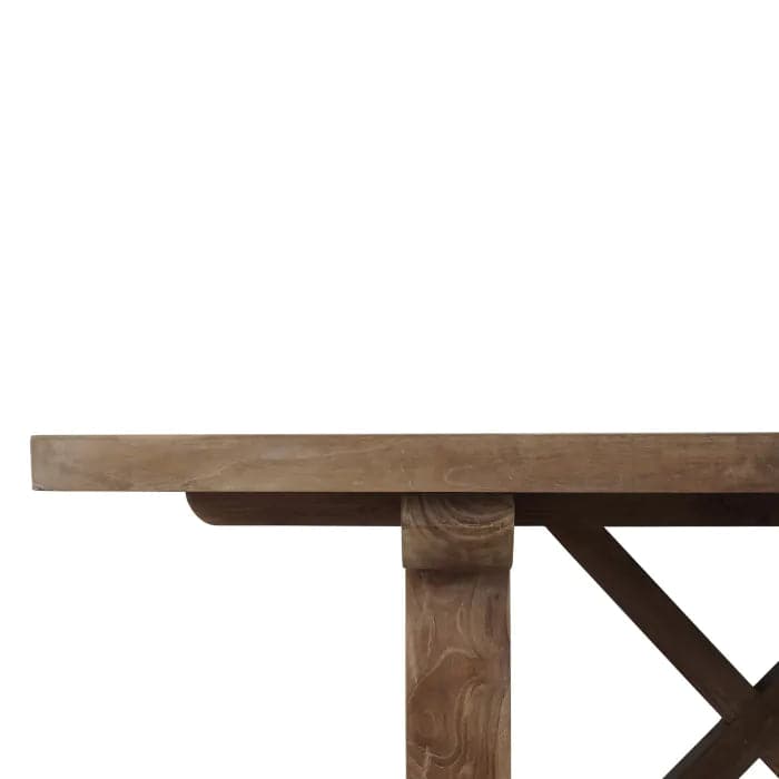 Silvia Reclaimed Teak Dining Table 84"-Bramble-BRAM-85150TSW-Dining Tables-4-France and Son