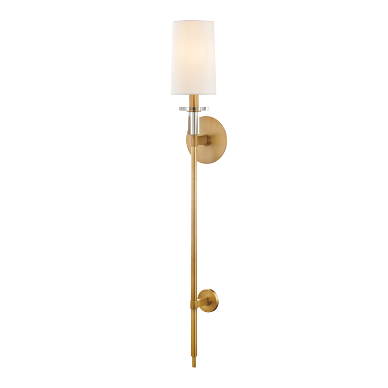 Wall Lighting Amherst 1 Light Wall Sconce Aged Brass