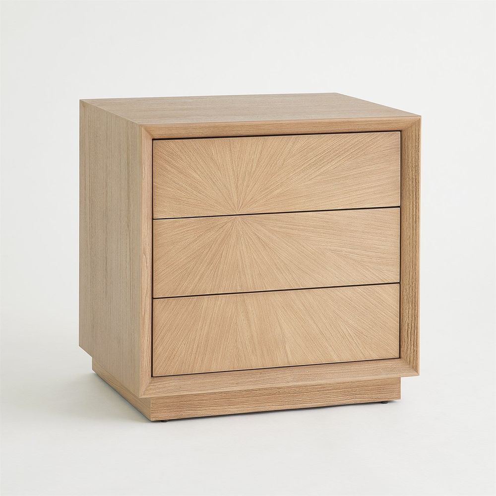 Dressers & Chests Burst Bedside Chest-Nutmeg-Left