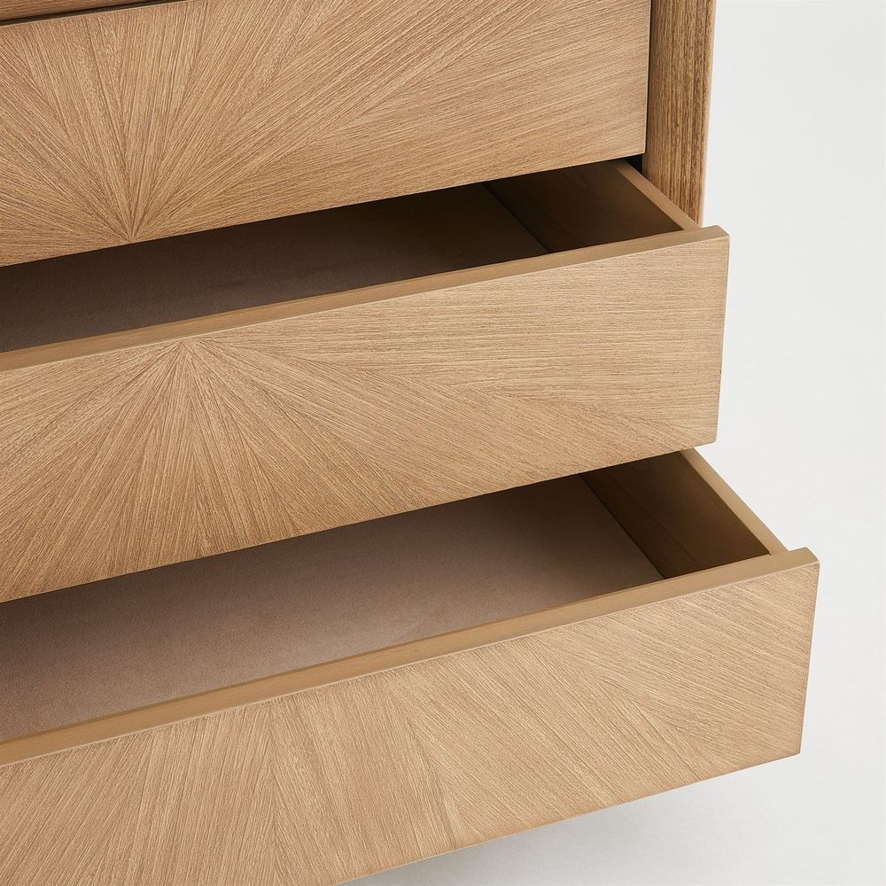 Dressers & Chests Burst Bedside Chest-Nutmeg-Left