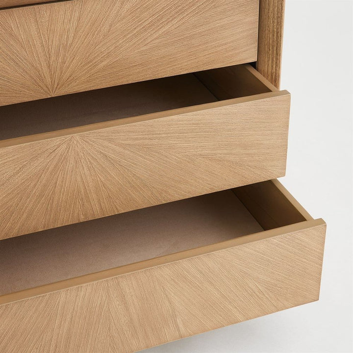 Burst Bedside Chest-Nutmeg-Left
