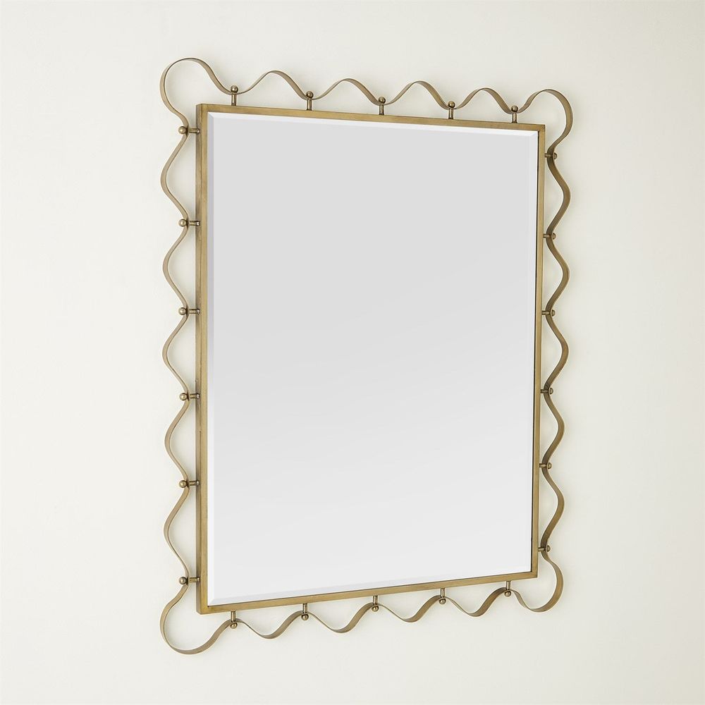 Wall Mirrors Les Vagues Mirror-Brass