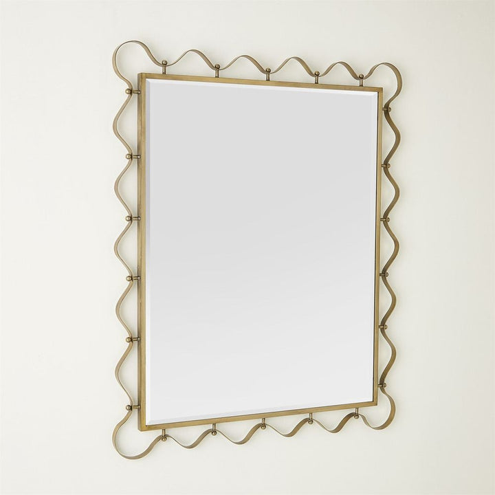 Wall Mirrors Les Vagues Mirror-Brass