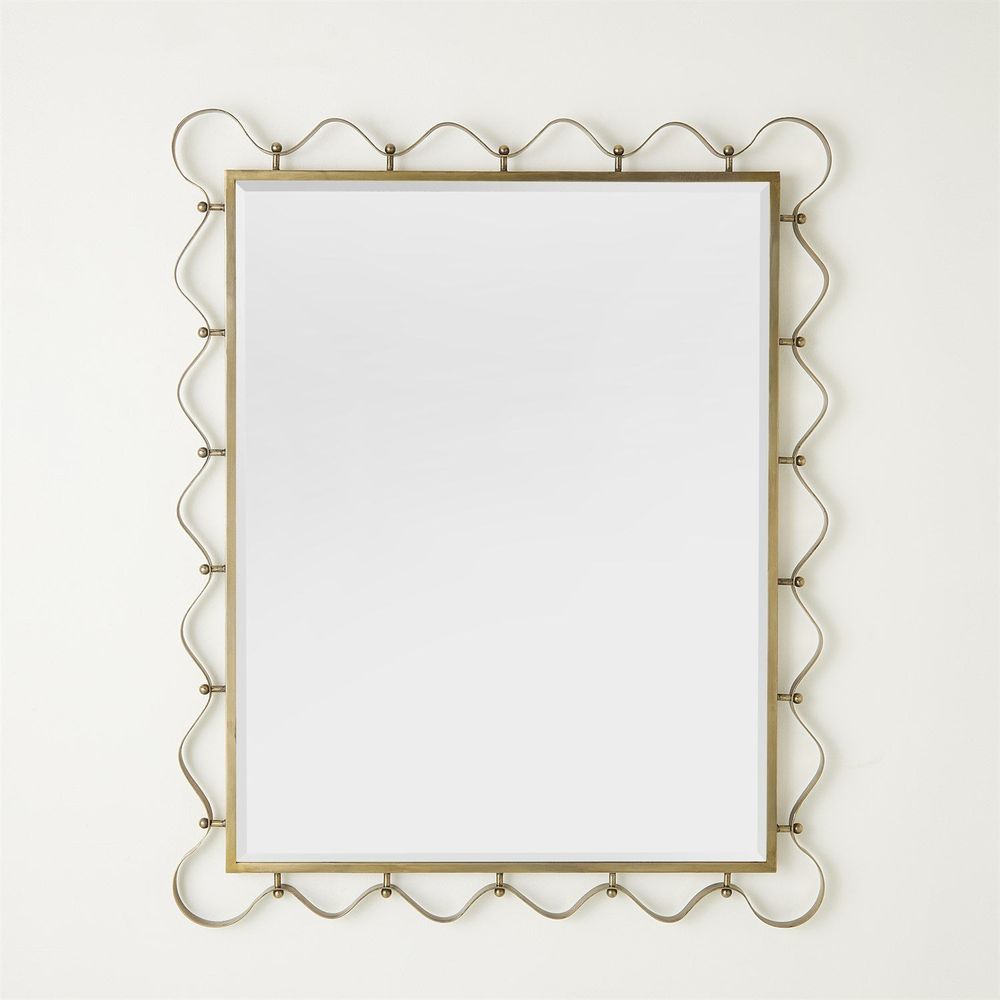 Les Vagues Mirror-Brass
