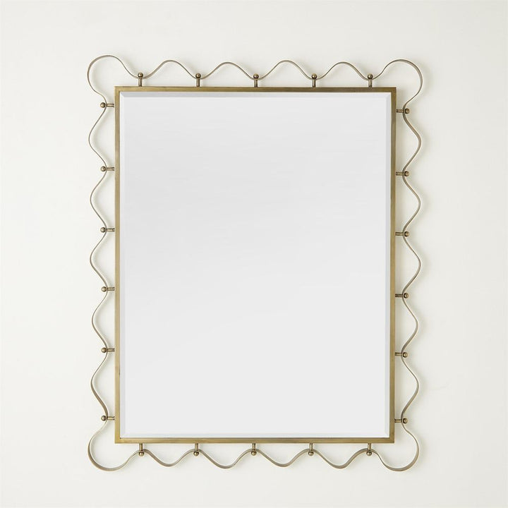 Les Vagues Mirror-Brass