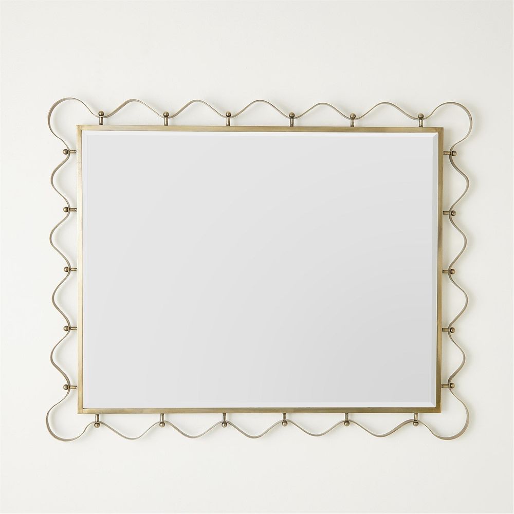 Wall Mirrors Les Vagues Mirror-Brass