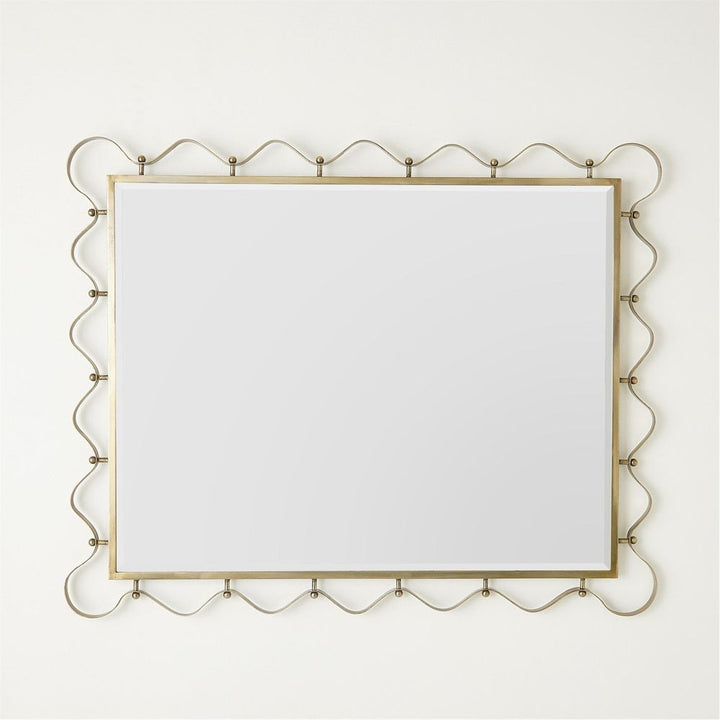 Wall Mirrors Les Vagues Mirror-Brass