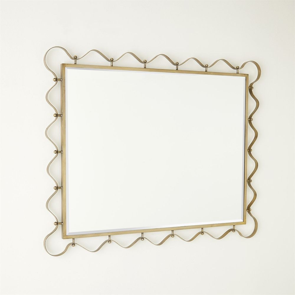 Wall Mirrors Les Vagues Mirror-Brass
