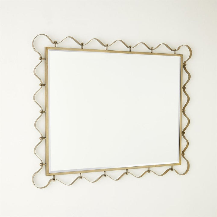 Wall Mirrors Les Vagues Mirror-Brass