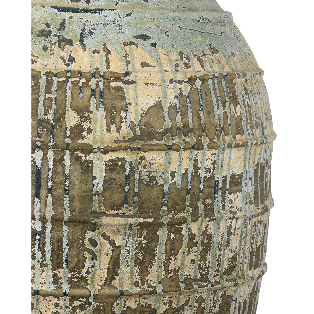 Vases Lipari Extra Large Antique Blue Drip Urn