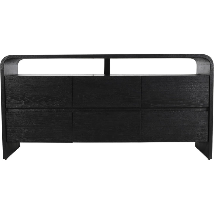 Cresthill Oak Wood Dresser — Black