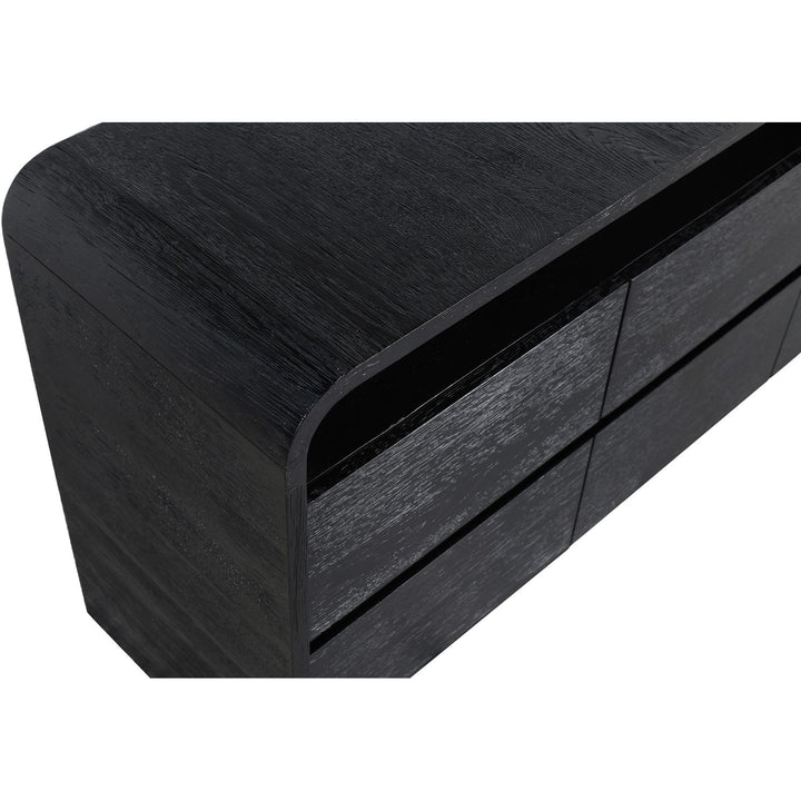 Cresthill Oak Wood Dresser — Black