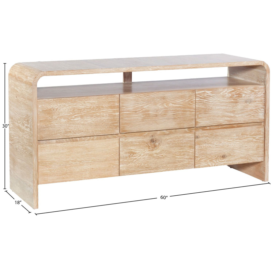 Cresthill Oak Wood Dresser — Natural