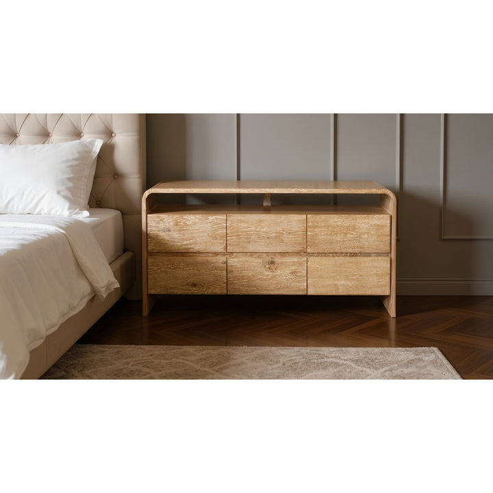 Cresthill Oak Wood Dresser — Natural