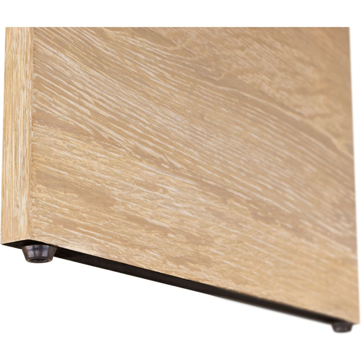 Cresthill Oak Wood Nightstand — White