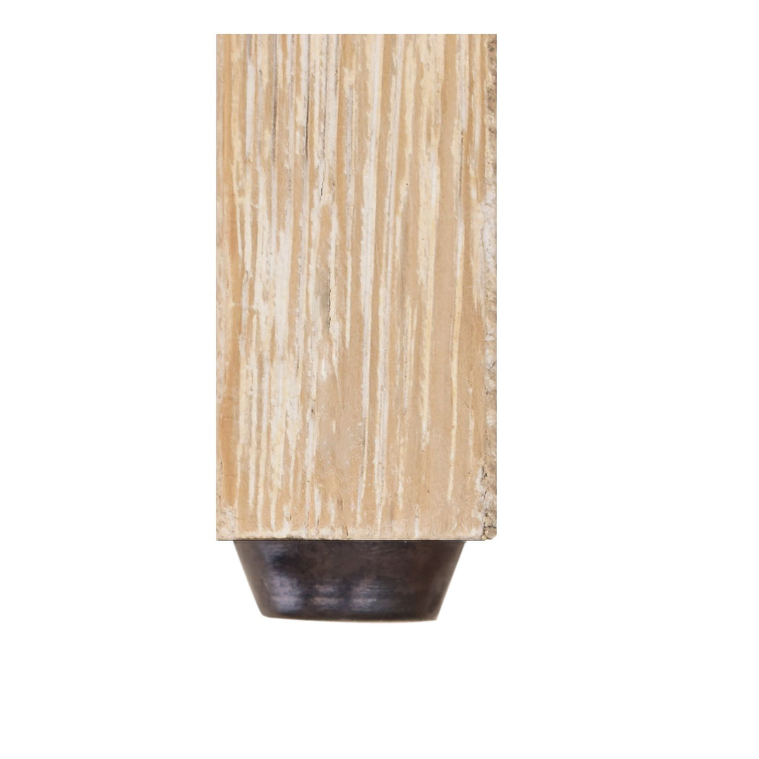 Cresthill Oak Wood Nightstand — White