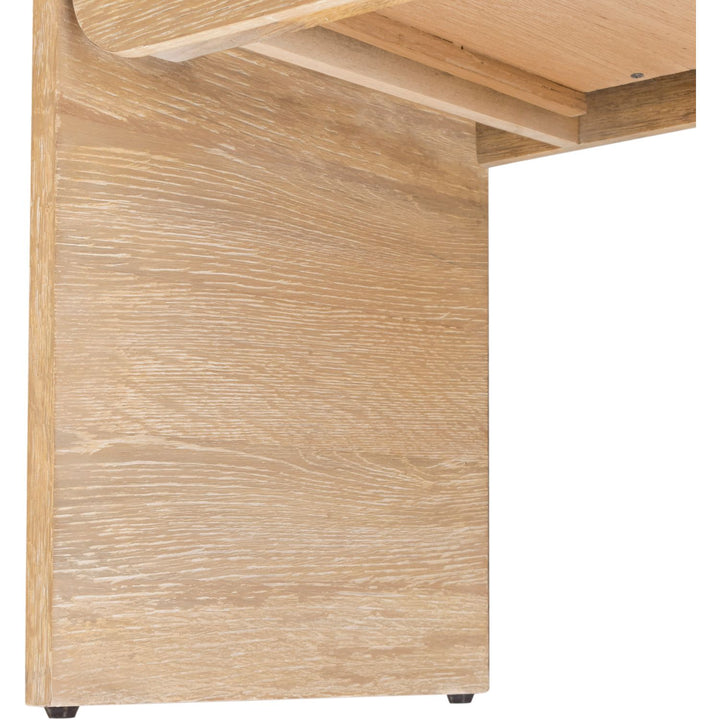 Cresthill Oak Wood Nightstand — White