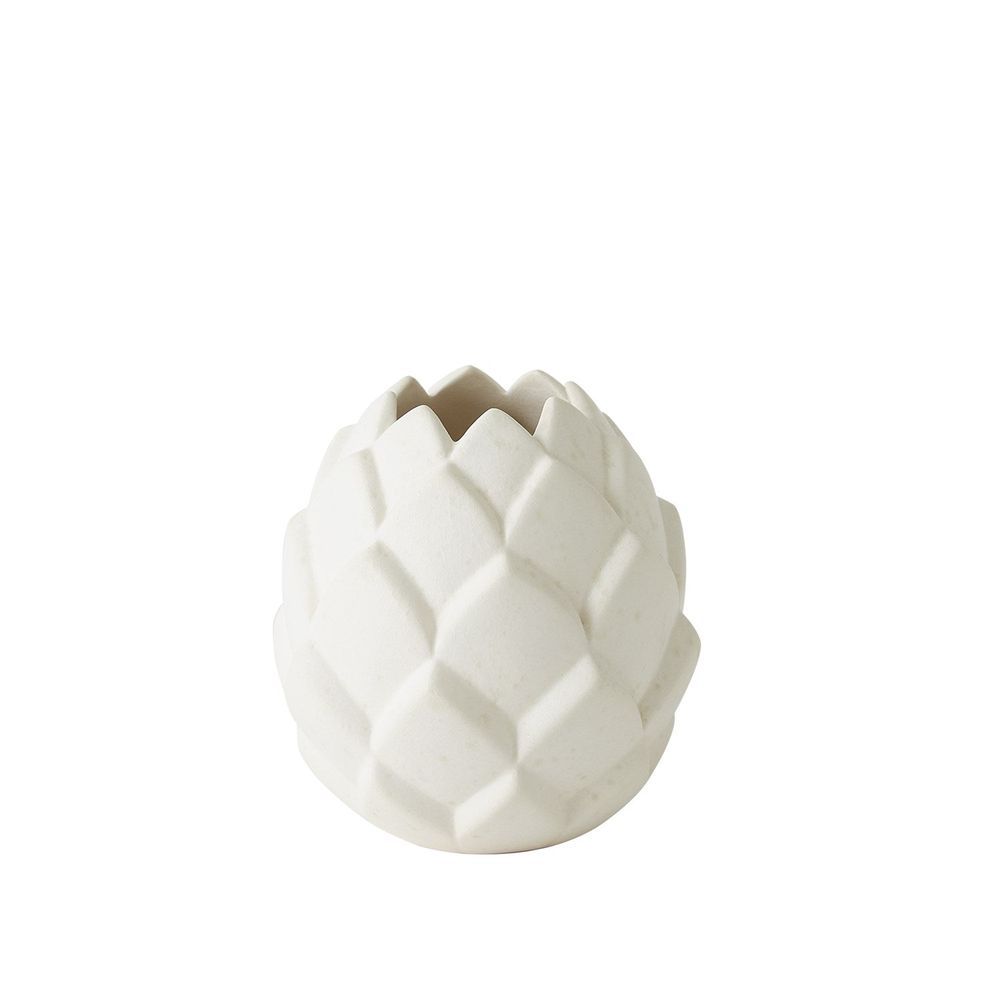 Artichaut Vase-White-Lg