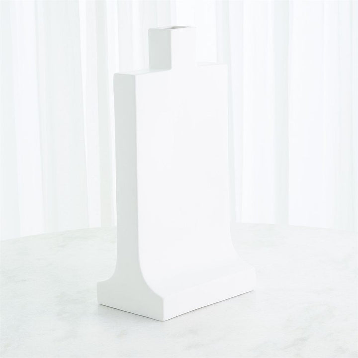 Icon Vase-Matte White-Lg