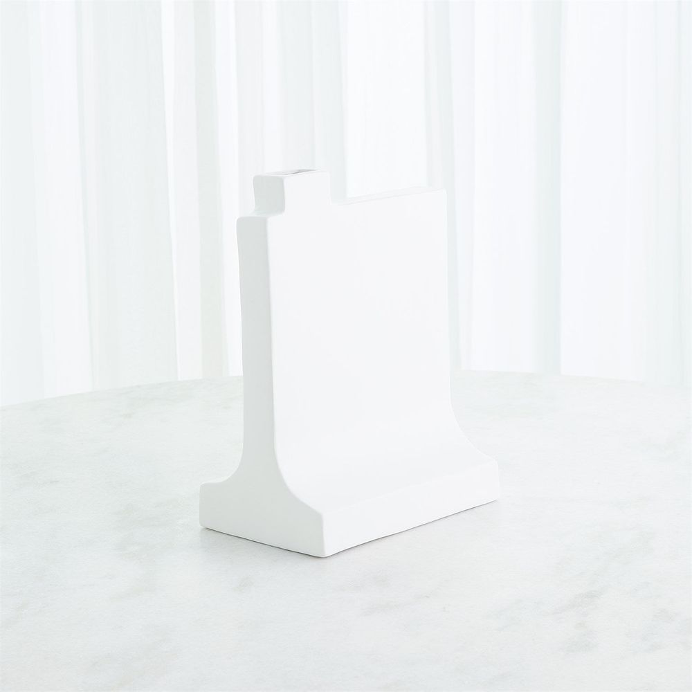 Icon Vase-Matte White-Lg