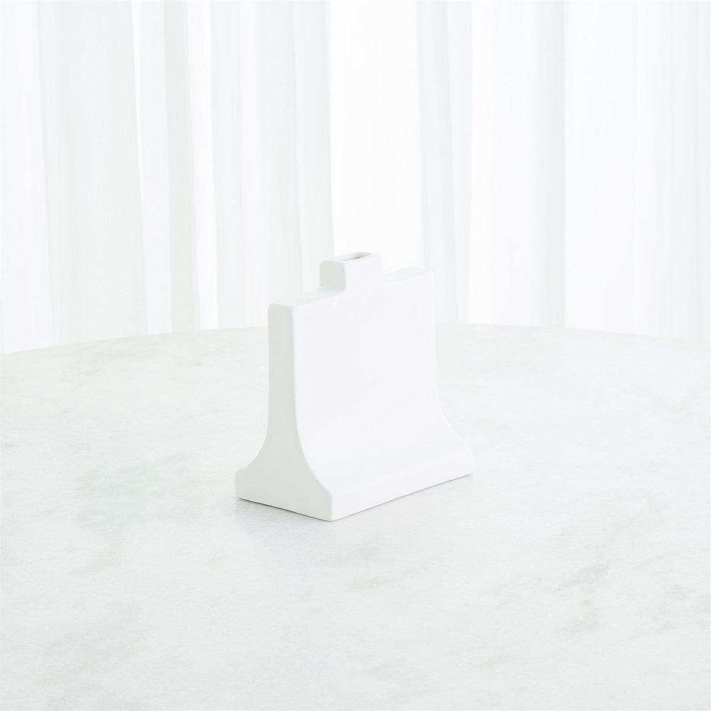 Icon Vase-Matte White-Med