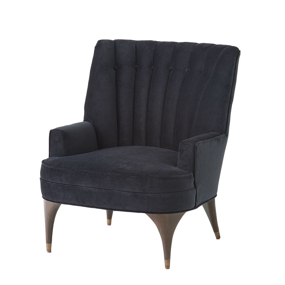 Lounge Chairs Duncan Chair-Black Velvet