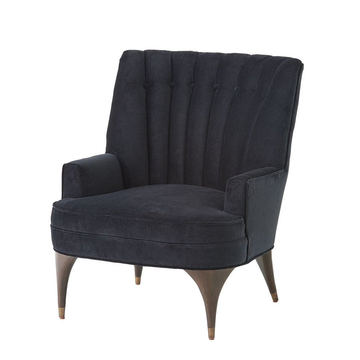 Lounge Chairs Duncan Chair-Black Velvet