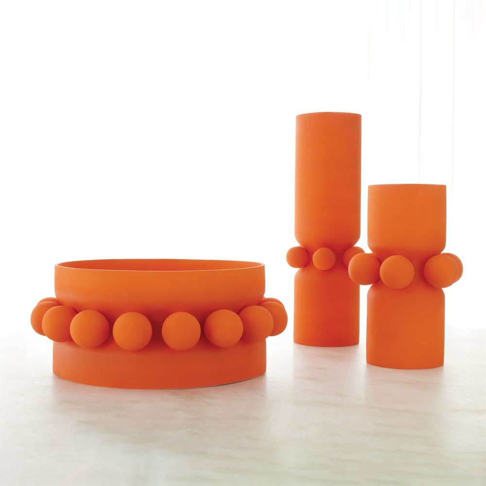 Hera Vase-Orange-Lg