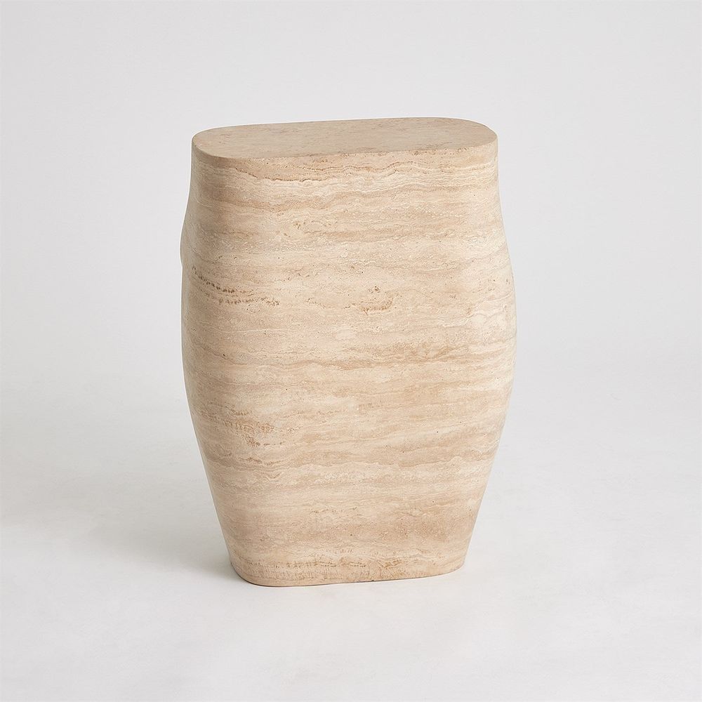 Bar & Counter Stools LHomme Stool-Travertine